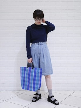 Bshopスタッフさん(レディース・158cm)の夏コーディネート