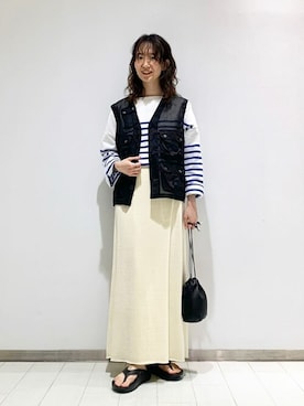 「WALANCE（ワランス）のアイテム」を使った、Bshopスタッフさん（レディース・160cm）の夏コーディネート