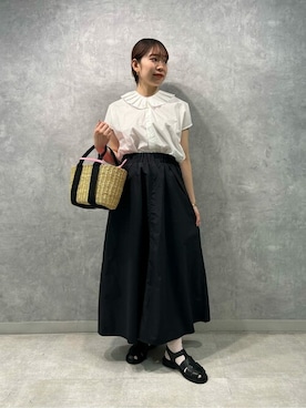 「Paraboot（パラブーツ）のアイテム」を使った、Bshopスタッフさん（レディース・158cm）の夏コーディネート