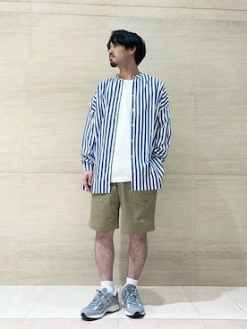 「GALLEGO DESPORTES」｜Bshopスタッフさん（メンズ・165cm）の夏コーディネート