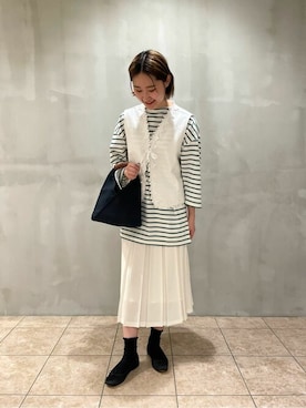 Bshopスタッフさん（レディース・163cm）の夏コーディネート