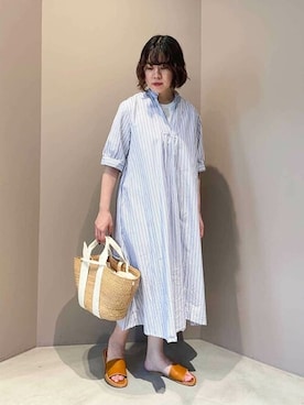 Bshopスタッフさん（レディース・161cm）の夏コーディネート