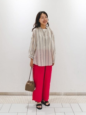 Bshopスタッフさん（レディース・158cm）の夏コーディネート