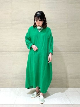 「orcival」｜「アイテム（その他シューズ）」を使った、Bshopスタッフさん（レディース・152cm）の夏コーディネート