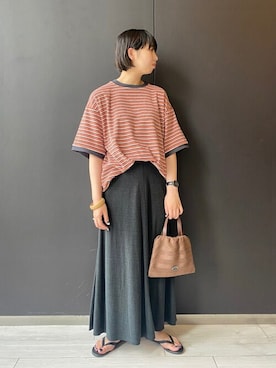 Bshopスタッフさん（レディース・157cm）の夏コーディネート