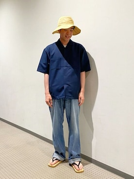 「NEPLA.（ネプラ）のアイテム」を使った、Bshopスタッフさん（メンズ・170cm）の夏コーディネート