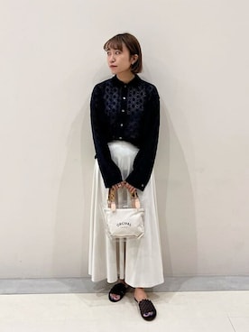 Bshopスタッフさん(レディース・158cm)の夏コーディネート