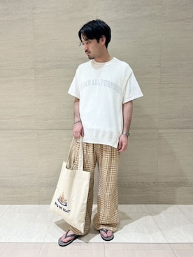 Bshopスタッフさん（メンズ・165cm）の夏コーディネート