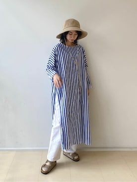 「GALLEGO DESPORTES」｜Bshopスタッフさん（レディース・155cm）の夏コーディネート