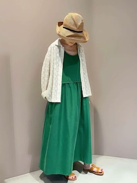 「K.JACQUES（ケイジャック）のアイテム」を使った、Bshopスタッフさん（レディース・157cm）の夏コーディネート