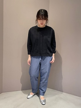 「GALLEGO DESPORTES」｜Bshopスタッフさん（レディース・161cm）の夏コーディネート