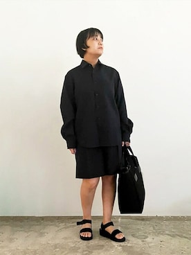 「Scye（サイ）のアイテム」を使った、Bshopスタッフさん（レディース・153cm）の秋コーディネート