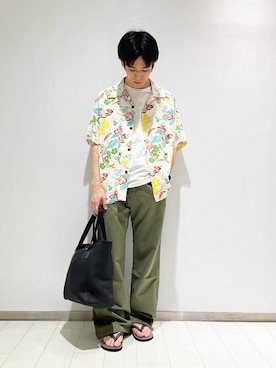 「EL NIDO FLIPS（エルニドフリップス）のアイテム」を使った、Bshopスタッフさん（メンズ・170cm）の秋コーディネート