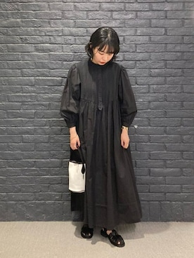 「Paraboot（パラブーツ）のアイテム」を使った、Bshopスタッフさん（レディース・160cm）の秋コーディネート