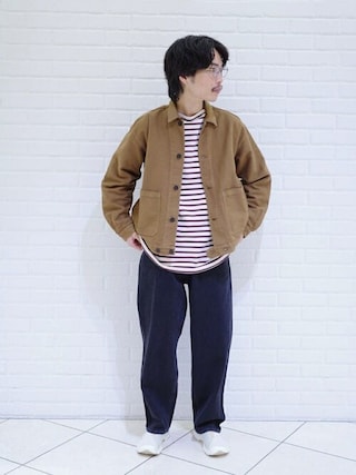 VETRA | コットンモールスキン カバーオールジャケット MENを使った