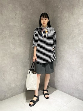「orcival」｜「アイテム（財布/小物）」を使った、Bshopスタッフさん（レディース・167cm）の秋コーディネート