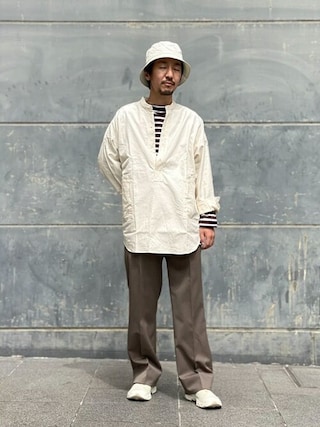 MAN-TLE ストライプ コットン バケットハット Amazon | [ニューエラ] Bucket-01 SEERSUCKER BLU STRIPE