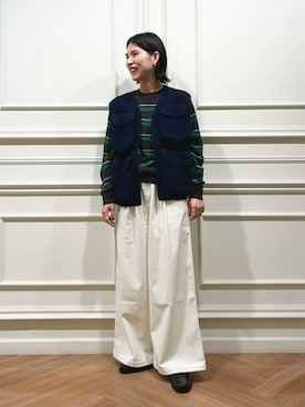 「GALLEGO DESPORTES」｜Bshopスタッフさん（レディース・160cm）の秋コーディネート