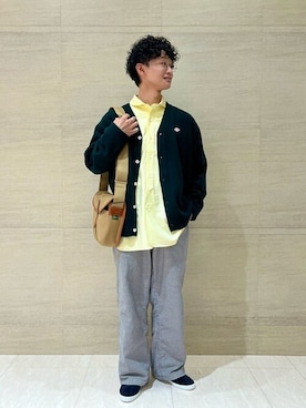 「HAVERSACK（ハバーザック）のアイテム」を使った、Bshopスタッフさん（メンズ・173cm）の秋コーディネート