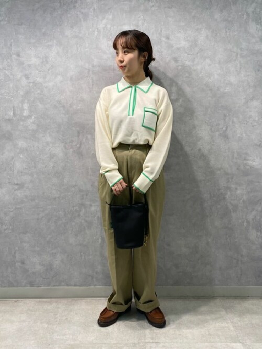 molli | ポロカラープルオーバーニット WOMEN Bshop（ビショップ）の「molli | ポロカラープルオーバーニット