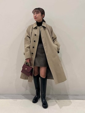 「THE SHINZONE（ザ　シンゾーン）のアイテム（スカート）」を使った、Bshopスタッフさん（レディース・158cm）の秋コーディネート