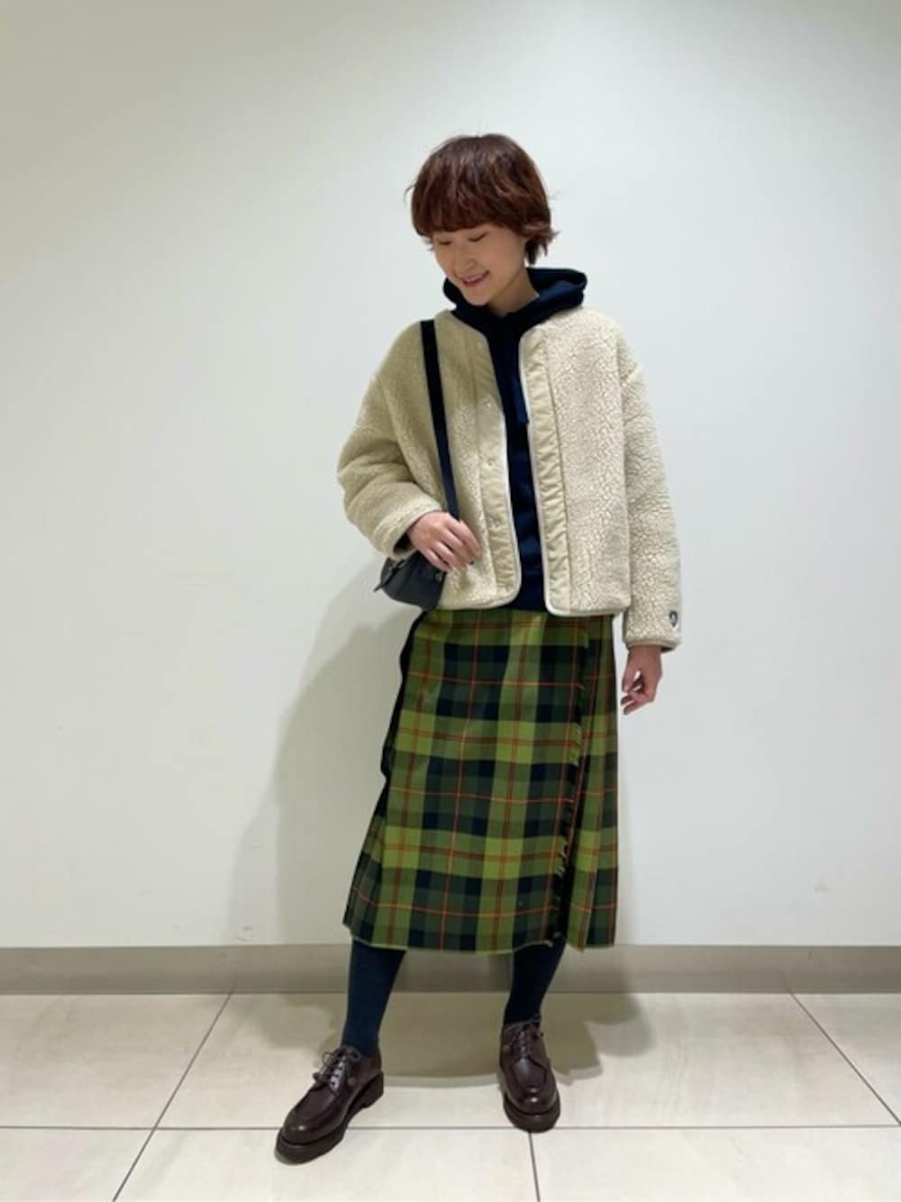 ORCIVAL（オーシバル）の「ORCIVAL | ウールボア ノーカラーブルゾン