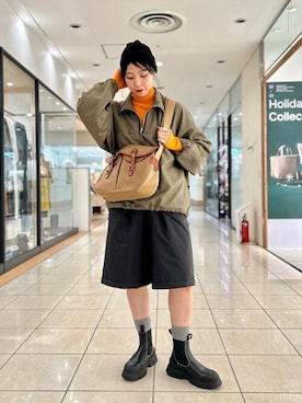 「unfil」｜Bshopスタッフさん（レディース・164cm）の冬コーディネート