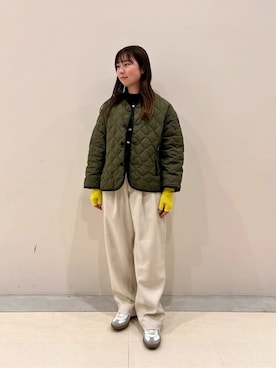 「GYMPHLEX（ジムフレックス）のアイテム（ジャケット/アウター）」を使った、Bshopスタッフさん（レディース・160cm）の冬コーディネート