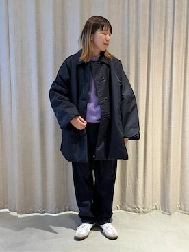 「mando（マンド）のアイテム」を使った、Bshopスタッフさん（レディース・165cm）の冬コーディネート