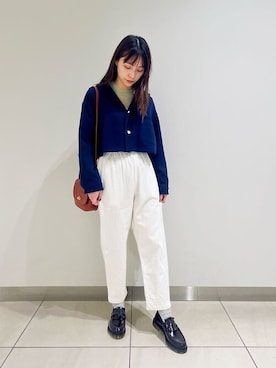 「GALLEGO DESPORTES」｜Bshopスタッフさん（レディース・163cm）の冬コーディネート