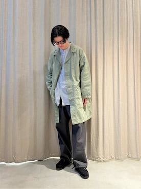 「GALLEGO DESPORTES」｜Bshopスタッフさん（メンズ・175cm）の冬コーディネート