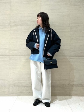 「THE SHINZONE（ザ　シンゾーン）のアイテム（スウェット）」を使った、Bshopスタッフさん（レディース・153cm）の冬コーディネート