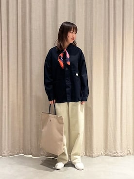 「orcival」｜「アイテム（財布/小物）」を使った、Bshopスタッフさん（レディース・155cm）の春コーディネート