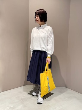 「GALLEGO DESPORTES」｜Bshopスタッフさん（レディース・160cm）の春コーディネート