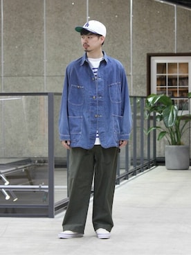 「orcival」｜「アイテム（ジャケット/アウター）」を使った、Bshopスタッフさん（メンズ・178cm）の春コーディネート