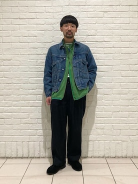 「THE SHINZONE（ザ　シンゾーン）のアイテム」を使った、Bshopスタッフさん（メンズ・165cm）の春コーディネート