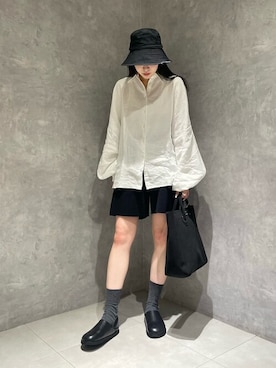 「KIJIMA TAKAYUKI」｜「アイテム（サンダル）」を使った、Bshopスタッフさん（レディース・167cm）の春コーディネート