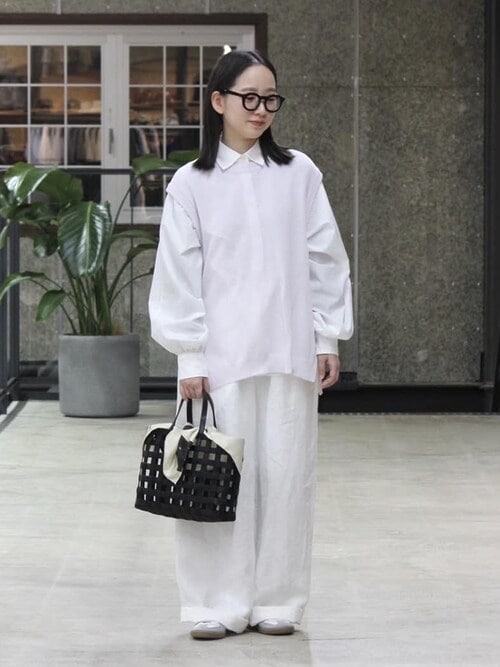 Bshop（ビショップ）の「eunoia | リネンギャザーパンツ WOMEN