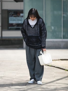 Bshopスタッフさん（レディース・162cm）の春コーディネート