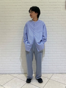 「GALLEGO DESPORTES」｜Bshopスタッフさん（メンズ・175cm）の春コーディネート