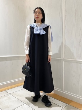 「THE SHINZONE（ザ　シンゾーン）のアイテム（トップス）」を使った、Bshopスタッフさん（レディース・160cm）の春コーディネート