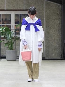 「THE SHINZONE（ザ　シンゾーン）のアイテム（パンツ）」を使った、Bshopスタッフさん（レディース・162cm）の春コーディネート