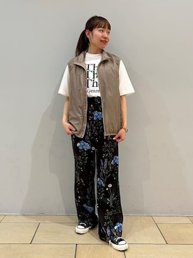 「TICCA（ティッカ）のアイテム」を使った、Bshopスタッフさん（レディース・158cm）の春コーディネート