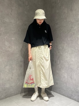 「KIJIMA TAKAYUKI」｜「アイテム（シューズ）」を使った、Bshopスタッフさん（レディース・167cm）の春コーディネート