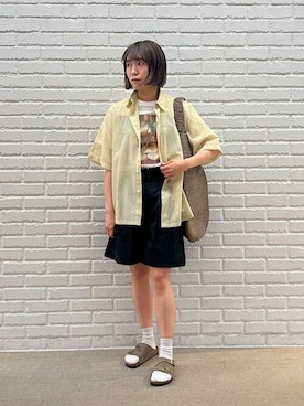 「THE SHINZONE（ザ　シンゾーン）のアイテム（パンツ）」を使った、Bshopスタッフさん（レディース・158cm）の春コーディネート