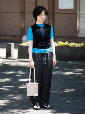 Bshopスタッフさん(レディース・153cm)の夏コーディネート