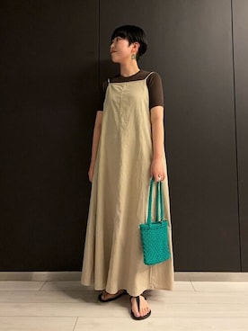 「WALANCE（ワランス）のアイテム」を使った、Bshopスタッフさん（レディース・157cm）の夏コーディネート