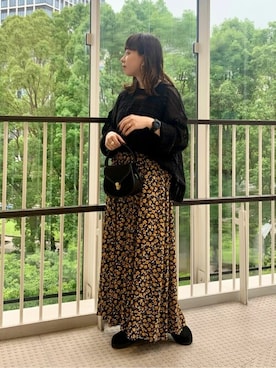 「THE SHINZONE（ザ　シンゾーン）のアイテム（スカート）」を使った、Bshopスタッフさん（レディース・153cm）の夏コーディネート