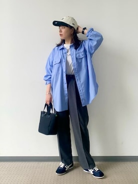 「Scye（サイ）のアイテム」を使った、Bshopスタッフさん（レディース・153cm）の夏コーディネート