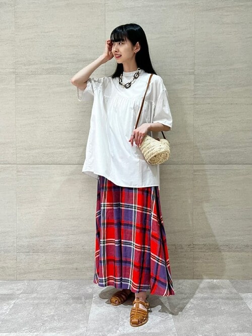 Bshopで購入 O'NEIL of DUBLIN リネン チェック スカート Nico